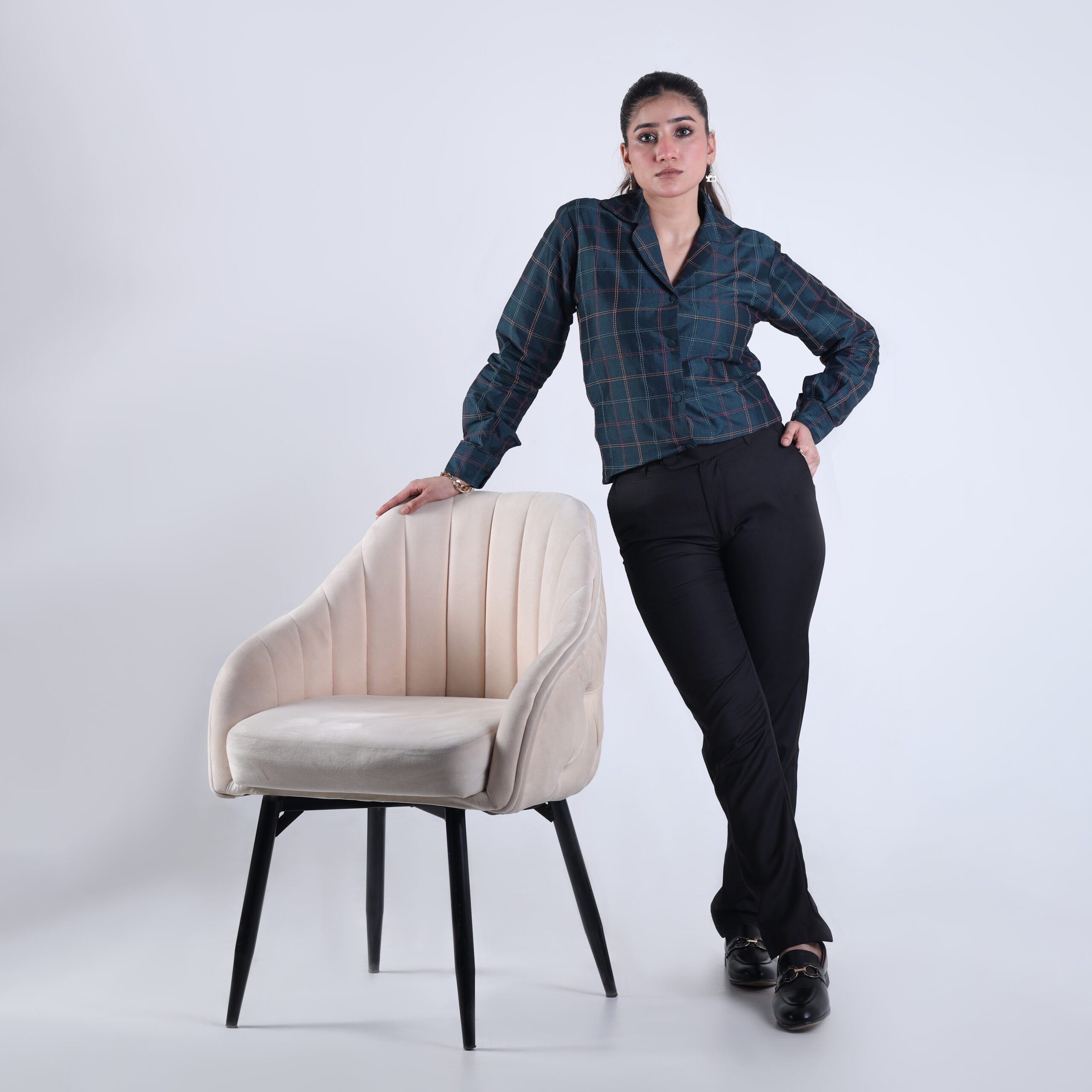 Elegant Checkered Shirt for Women