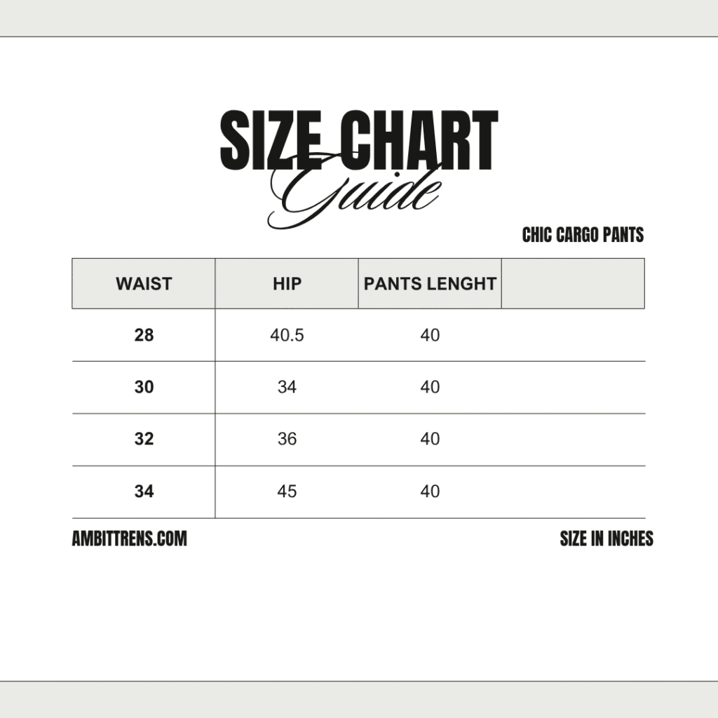 Women Chic Cargo Pants