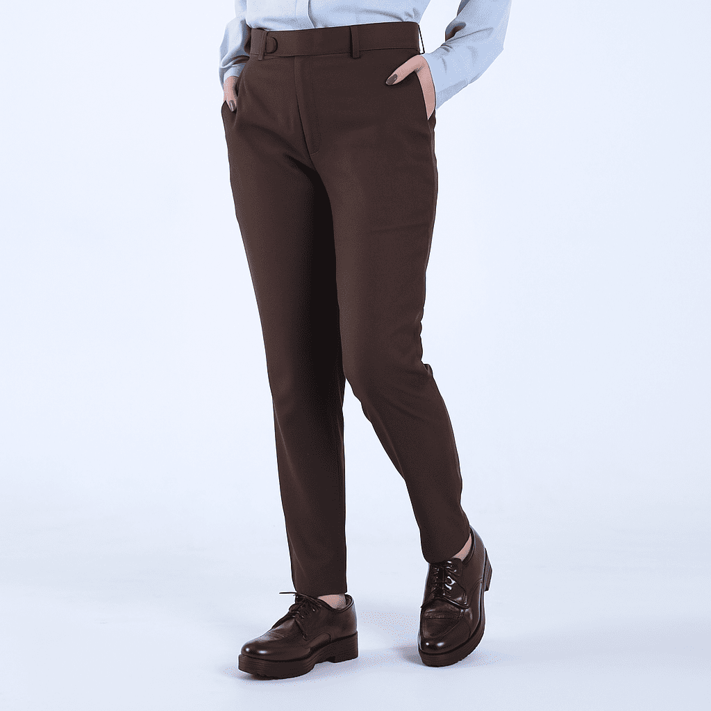 Brown Overloop Formal Pants